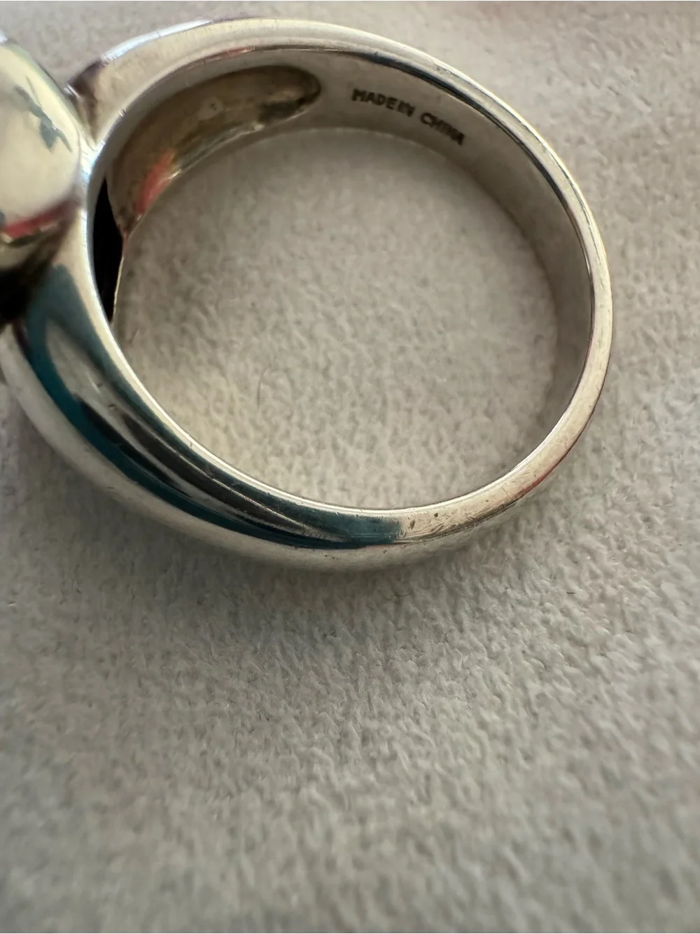 Vintage Michelle Albala Sterling Silver  Real Opal Mosaic Ring, size 9